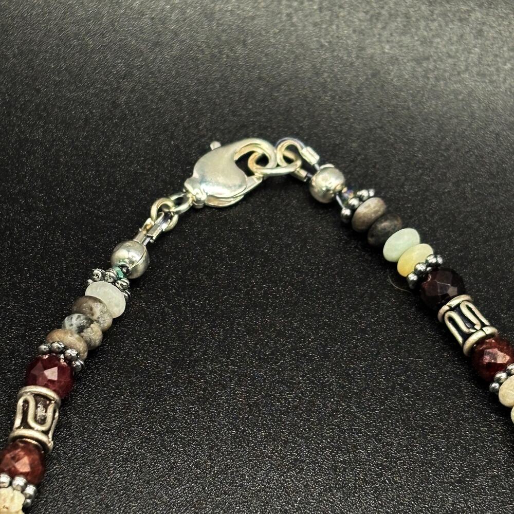 Amazonite Faceted Crystal Necklace - Picture 5 of 11